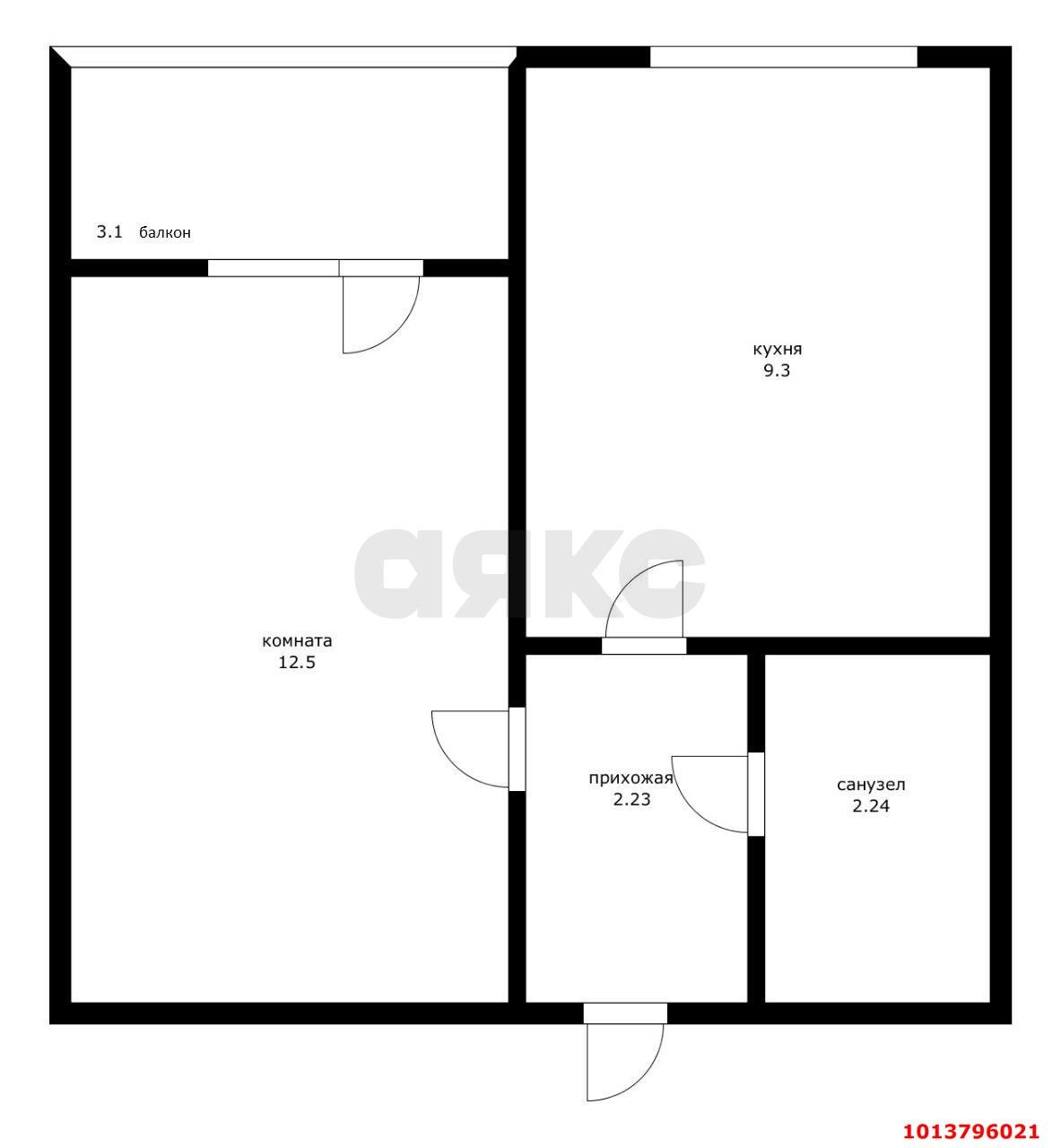 Фото №2: 1-комнатная квартира 30 м² - Краснодар, Прикубанский внутригородской округ, ул. Городская, 1