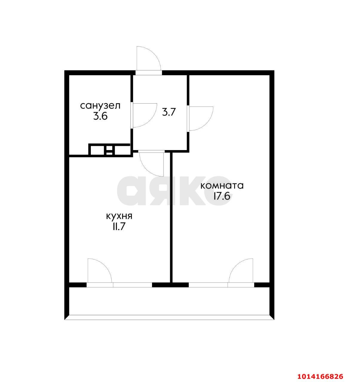 Фото №11: 1-комнатная квартира 40 м² - Краснодар, жилой комплекс Дыхание, ул. Лётчика Позднякова, 2к15