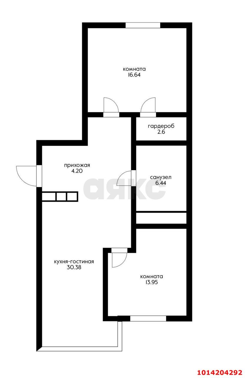 Фото №8: 2-комнатная квартира 74 м² - Краснодар, Достояние, ул. Григория Булгакова, 6