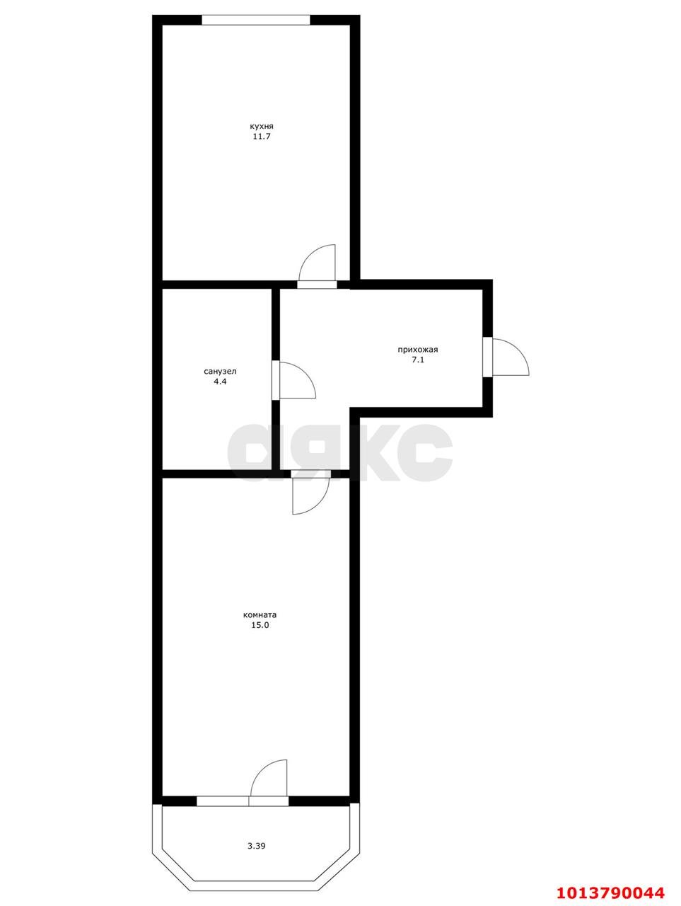 Фото №10: 1-комнатная квартира 42 м² - Краснодар, жилой комплекс Керченский, ул. им. Героя Сарабеева В.И., 5