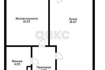 Фото №2: 1-комнатная квартира 38 м² - Краснодар, мкр. жилой комплекс Зелёный театр, ул. Западный Обход, 39/1к6