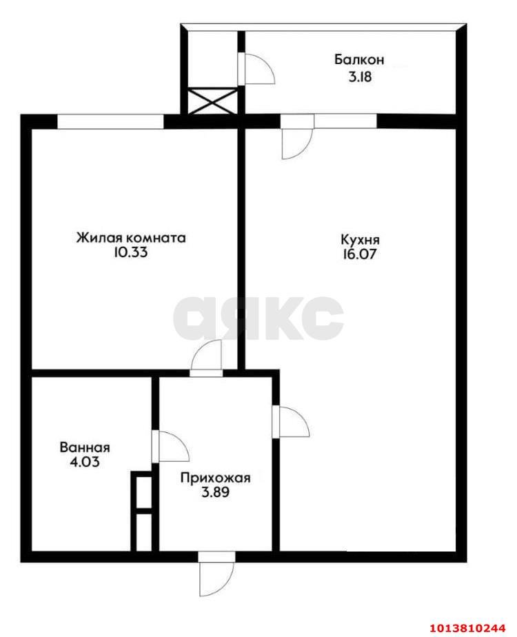 Фото №2: 1-комнатная квартира 38 м² - Краснодар, жилой комплекс Зелёный театр, ул. Западный Обход, 39/1к6