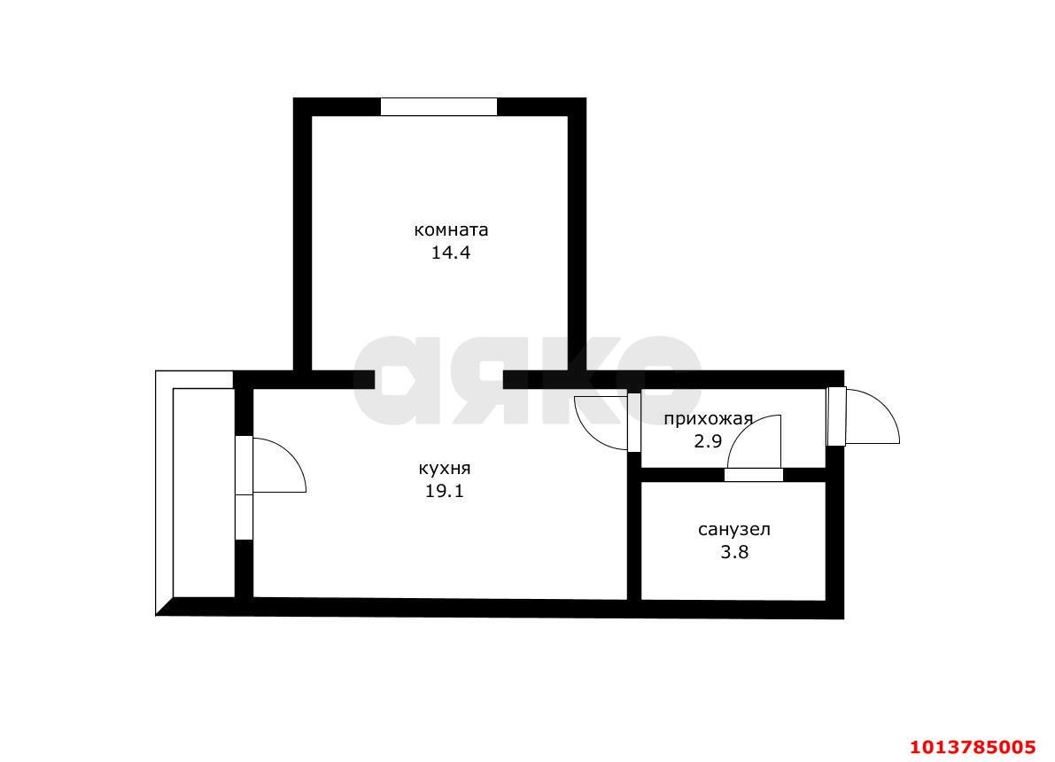 Фото №9: 1-комнатная квартира 41 м² - Краснодар, Новознаменский, ул. Войсковая, 4к6