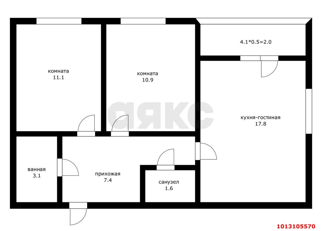 Фото №17: 2-комнатная квартира 57 м² - Краснодар, жилой комплекс Ракурс, ул. имени Героя Ростовского, 8к1