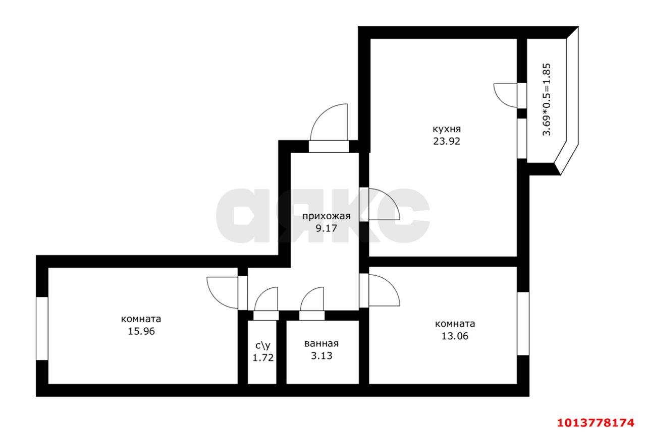 Фото №7: 2-комнатная квартира 68 м² - Краснодар, Достояние, ул. Конгрессная, 31