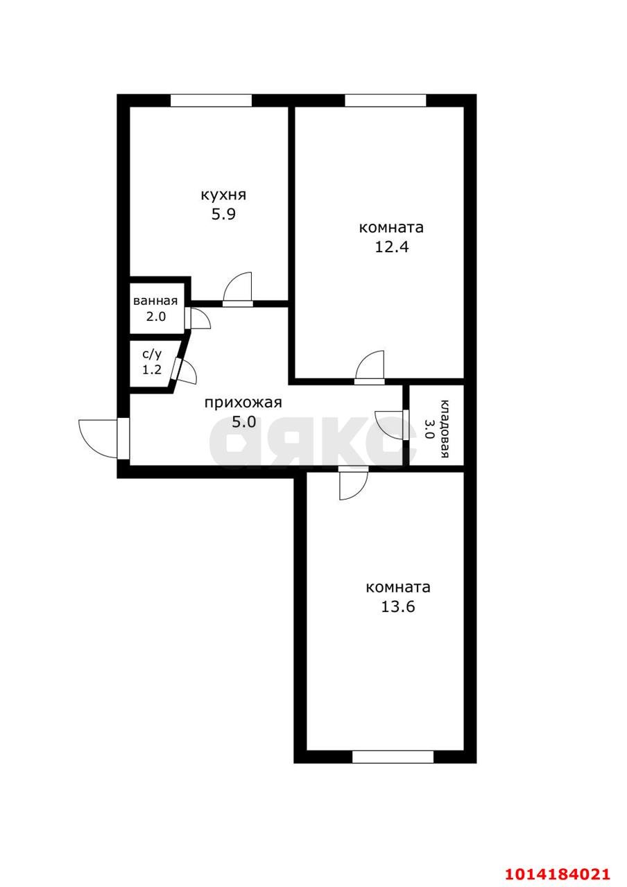 Фото №15: 2-комнатная квартира 43 м² - Краснодар, Школьный, ул. Школьная, 15