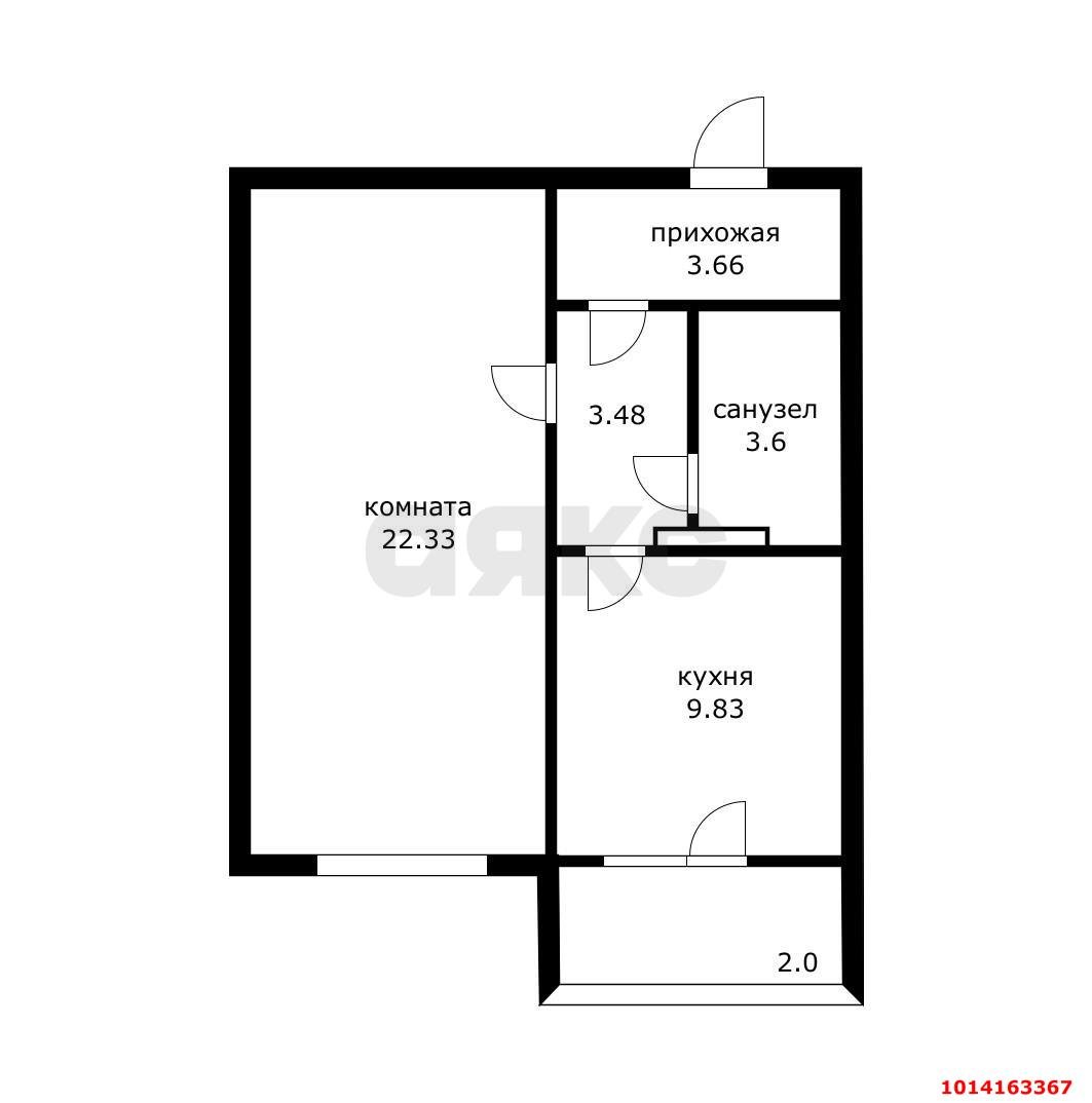 Фото №16: 1-комнатная квартира 45 м² - Краснодар, Комсомольский, ул. Сормовская, 197/1