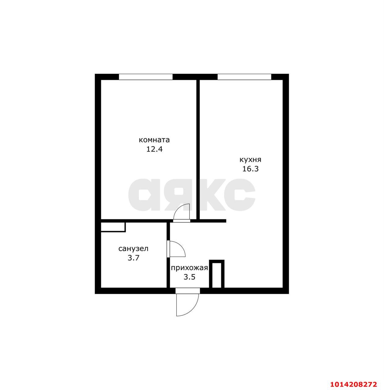 Фото №6: 1-комнатная квартира 35 м² - Краснодар, жилой комплекс Самолёт-6, ул. Ивана Беличенко, 92