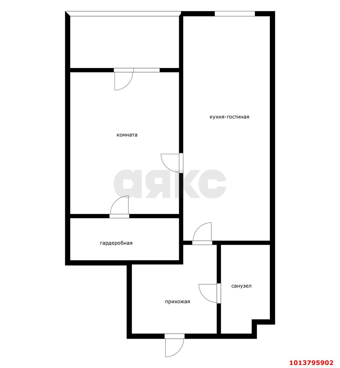 Фото №14: 1-комнатная квартира 41 м² - Краснодар, жилой комплекс Олимп, ул. Домбайская, 10/2