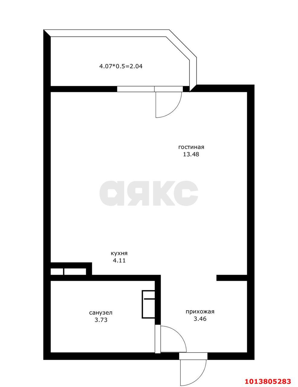 Фото №16: Студия 27 м² - Краснодар, Губернский, ул. им. Героя Яцкова И.В., 19к3