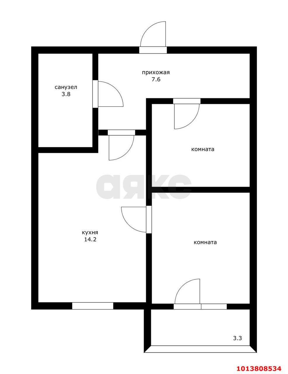 Фото №15: 1-комнатная квартира 44 м² - Краснодар, жилой комплекс Премьера, ул. Автолюбителей, 1/7к1