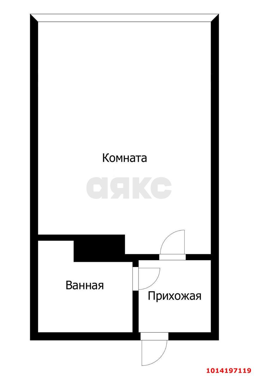 Фото №9: Студия 20 м² - Краснодар, жилой комплекс Самолёт-4, ул. Ивана Беличенко, 89