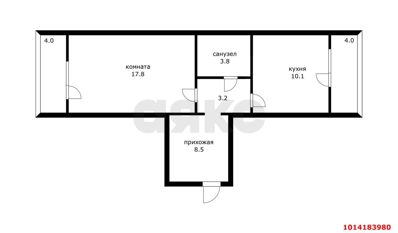 Фото №3: 1-комнатная квартира 51 м² - Краснодар, Восточно-Кругликовский, ул. имени 40-летия Победы, 97/2