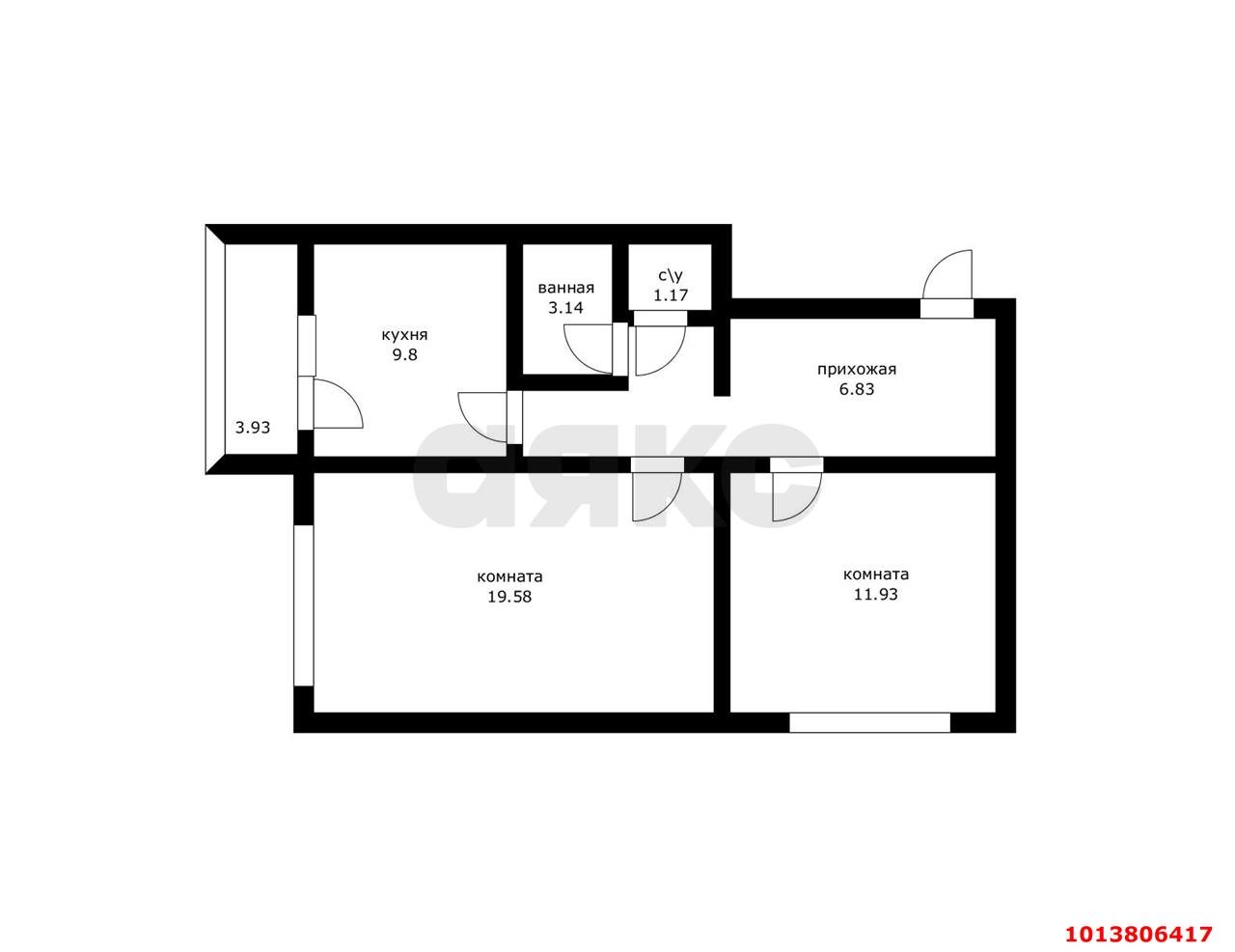 Фото №17: 2-комнатная квартира 60 м² - Краснодар, Краевая Клиническая Больница, ул. Восточно-Кругликовская, 71