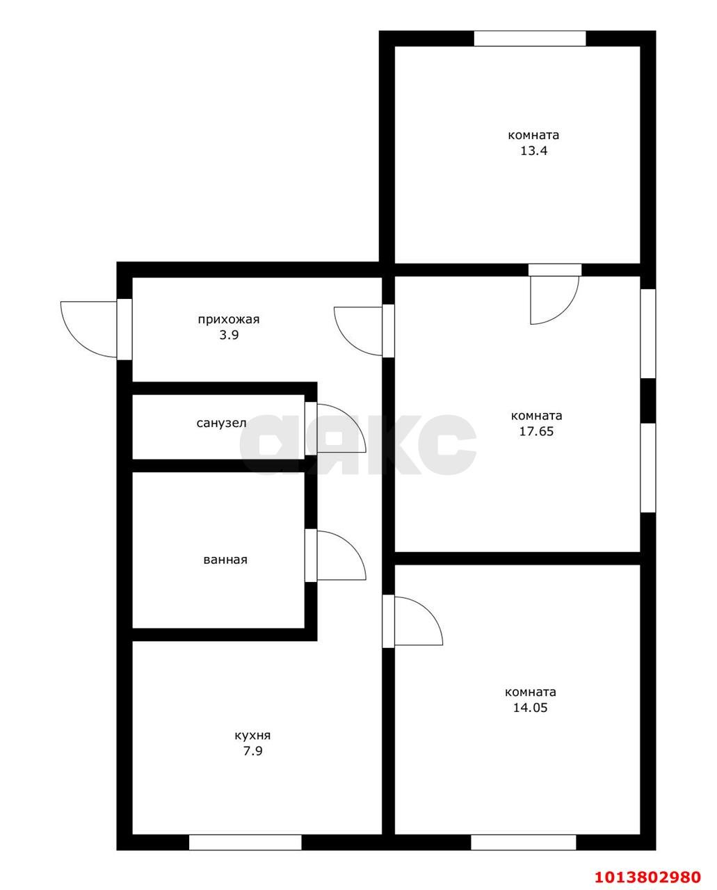 Фото №16: 3-комнатная квартира 50 м² - Краснодар, Центральный, ул. Железнодорожная, 18/1