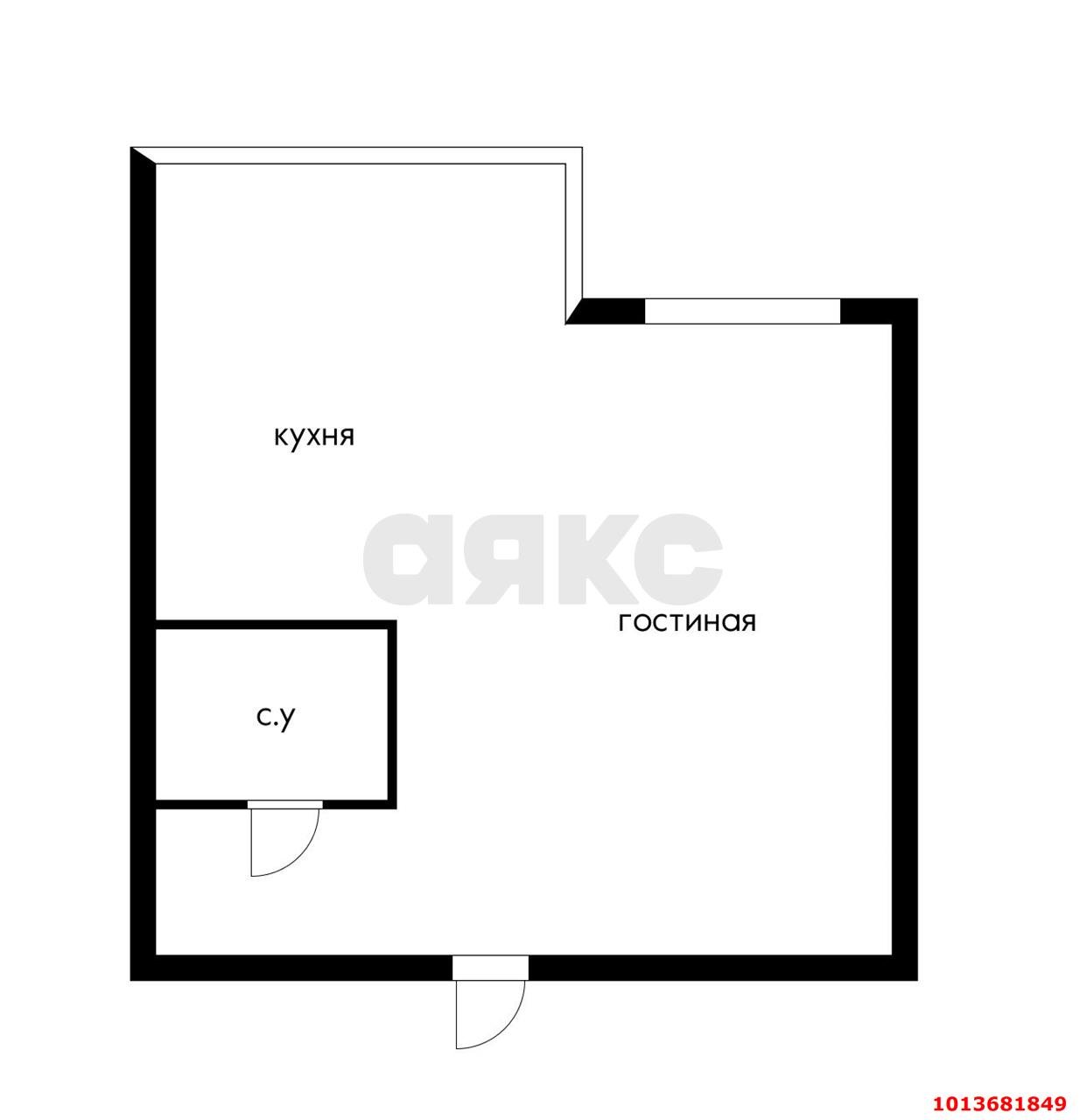 Фото №4: Студия 31 м² - Краснодар, Губернский, ул. имени Героя Георгия Бочарникова, 8/2