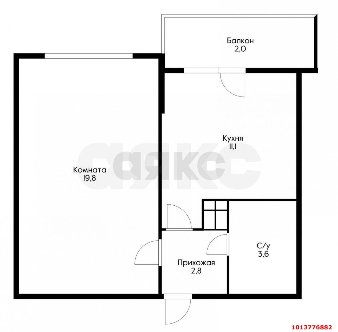 Фото №15: 1-комнатная квартира 40 м² - Краснодар, имени Петра Метальникова, ул. Петра Метальникова, 5к2