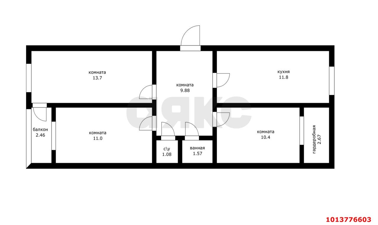 Фото №9: 3-комнатная квартира 66 м² - Пригородный, Алтайский, 59