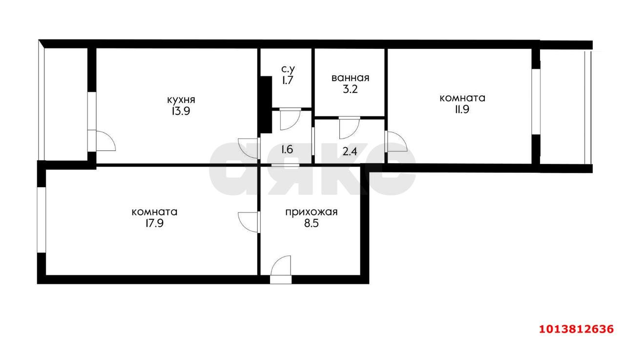 Фото №11: 2-комнатная квартира 65 м² - Краснодар, Пашковский, ул. Фадеева, 429