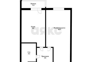 Фото №1: 1-комнатная квартира 36 м² - Краснодар, мкр. жилой комплекс Свобода, ул. Домбайская, 55