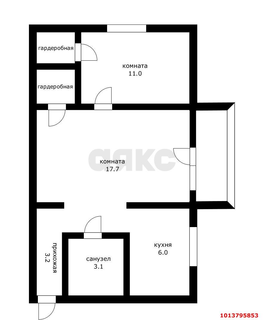 Фото №14: 2-комнатная квартира 43 м² - Краснодар, Пашковский, ул. Карасунская