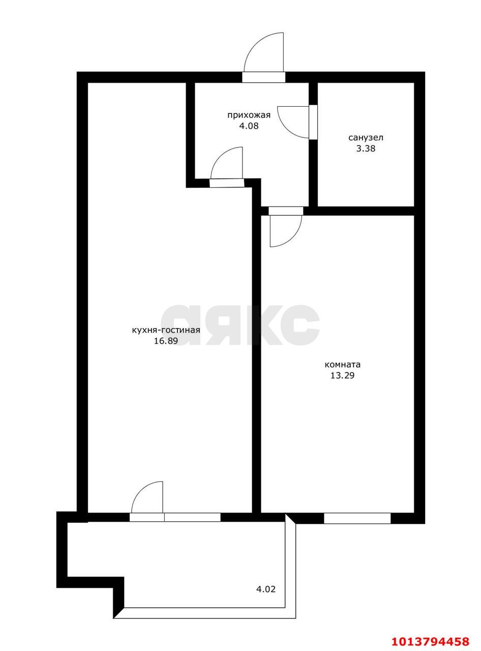 Фото №20: 1-комнатная квартира 41 м² - Краснодар, жилой комплекс На Садовой, ул. Садовая, 159к1