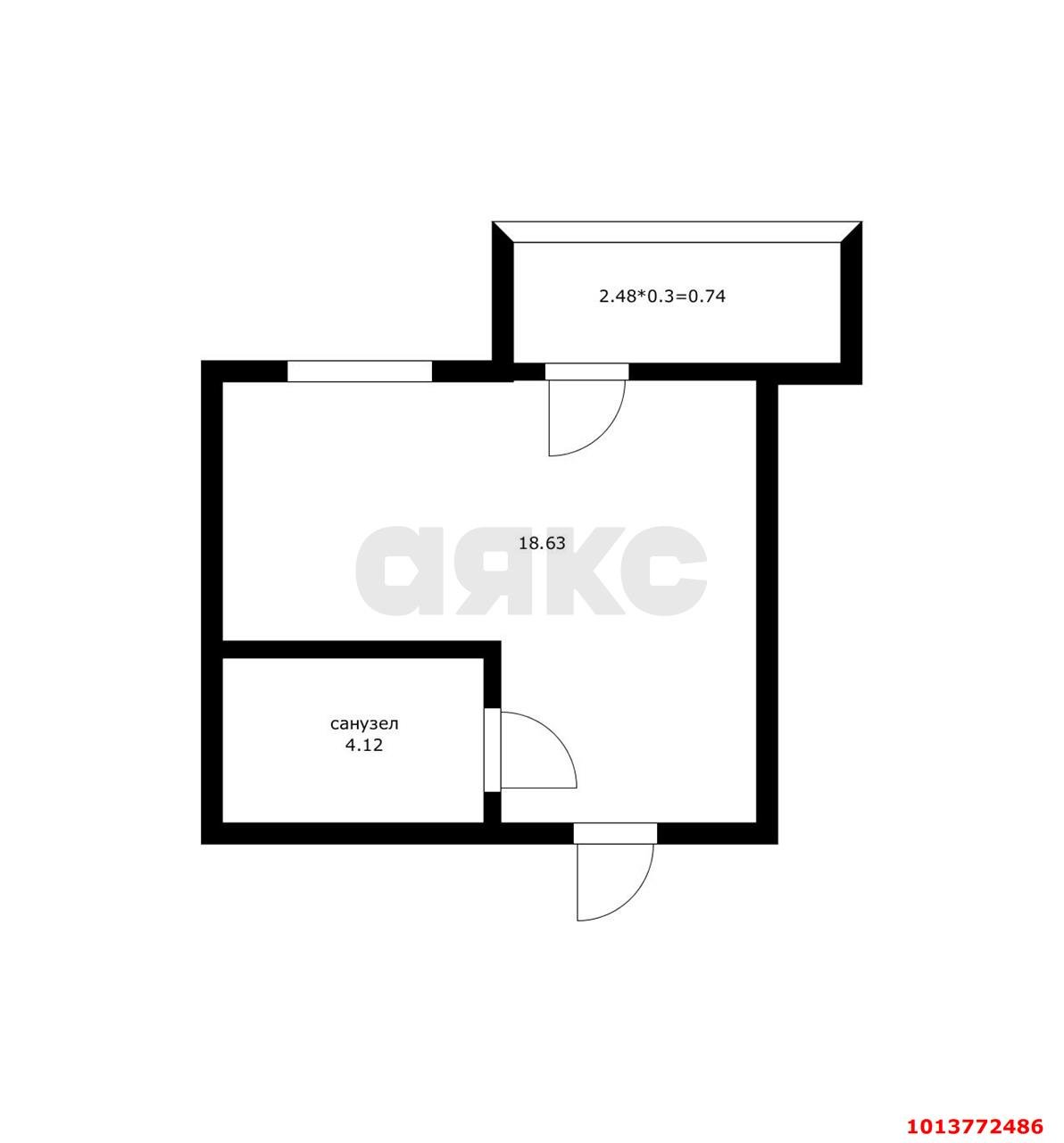 Фото №20: Студия 22 м² - Краснодар, Светлоград, ул. Красных Партизан, 1/4к4