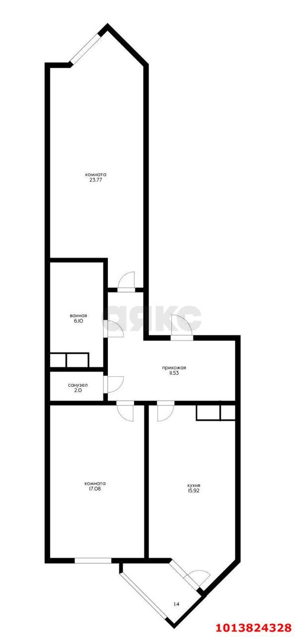 Фото №9: 2-комнатная квартира 76 м² - Краснодар, Пашковский, ул. Леонида Лаврова, 4