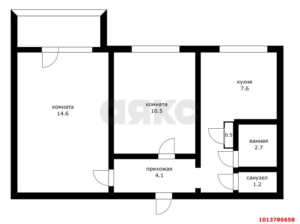 Фото №10: 2-комнатная квартира 46 м² - Краснодар, Гидростроителей, ул. Невкипелого, 19