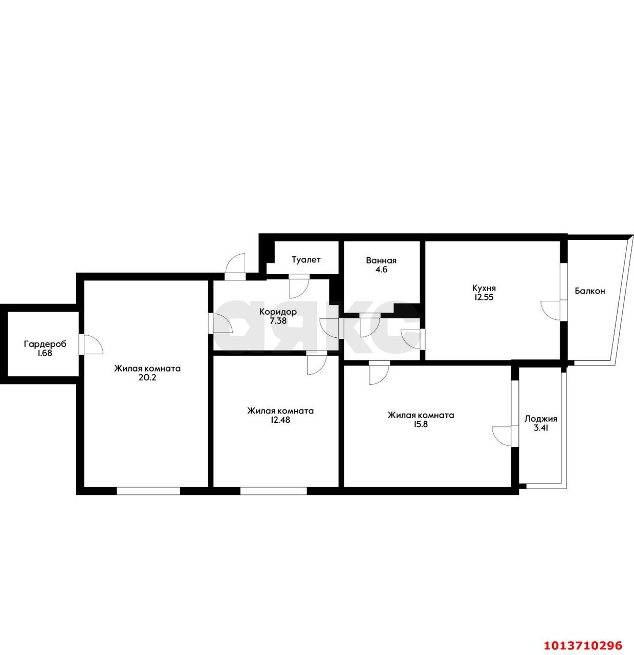 Фото №20: 3-комнатная квартира 80 м² - Краснодар, Микрохирургии глаза, ул. Академика Лукьяненко, 16/1