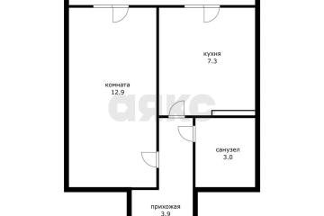 Фото №1: 1-комнатная квартира 27 м², 3/3 эт. - Краснодар, мкр. 2-я Площадка, ул. Лиговская, 18