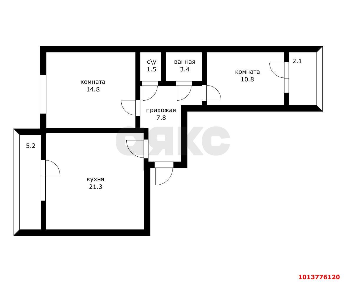 Фото №25: 2-комнатная квартира 67 м² - Краснодар, жилой комплекс Ракурс, ул. имени Героя Ростовского, 8к1