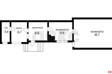 Фото №4: 2-комнатная квартира 44 м² - Краснодар, мкр. Дубинка, пр-д 1-й  Айвазовского, 36/1