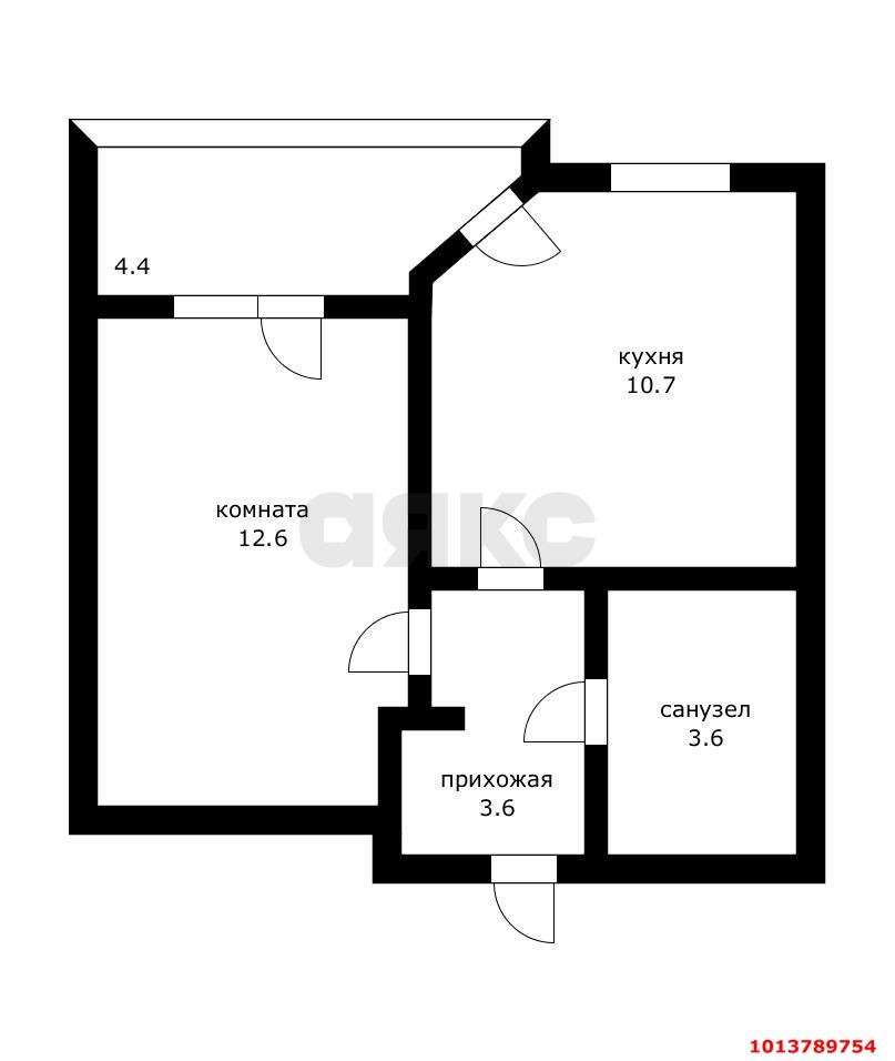 Фото №12: 1-комнатная квартира 35 м² - Краснодар, жилой комплекс Южане, ул. Даниила Смоляна, 78