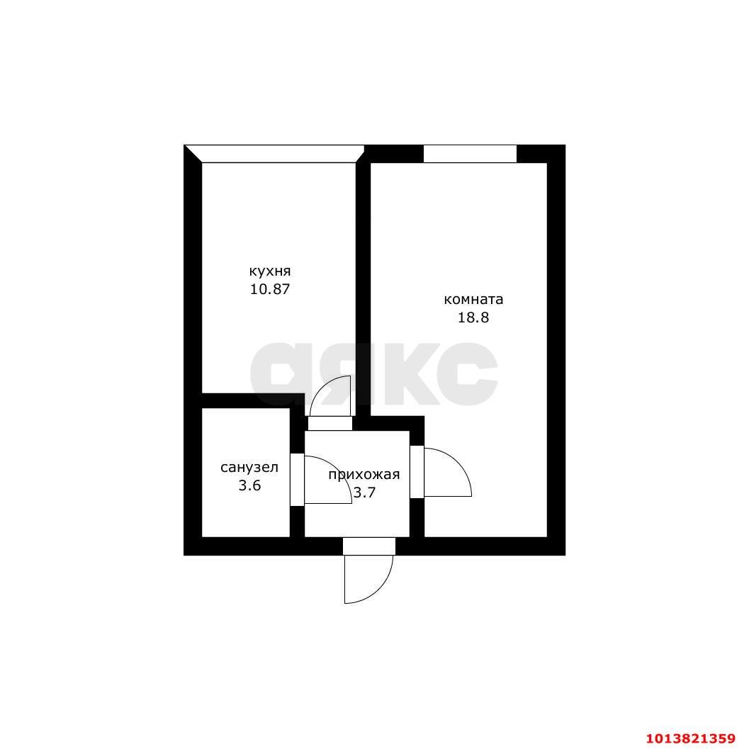 Фото №11: 1-комнатная квартира 38 м² - Краснодар, жилой комплекс Дыхание, ул. Лётчика Позднякова, 2к16