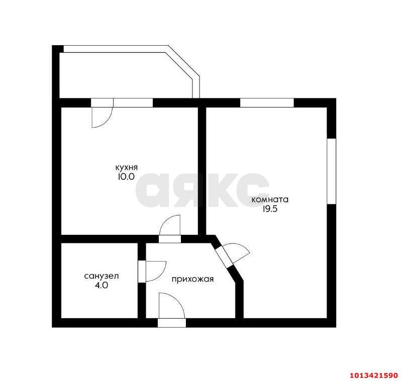 Фото №5: 1-комнатная квартира 37 м² - Новая Адыгея, жилой комплекс Мега, ул. Бжегокайская, 92