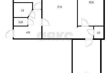 Фото №2: 3-комнатная квартира 54 м² - Краснодар, мкр. Черёмушки, ул. Бургасская, 37