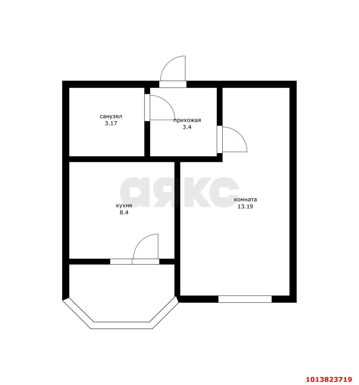 Фото №9: 1-комнатная квартира 32 м² - Краснодар, жилой комплекс Спортивная Деревня, ул. имени Генерала Корнилова, 12