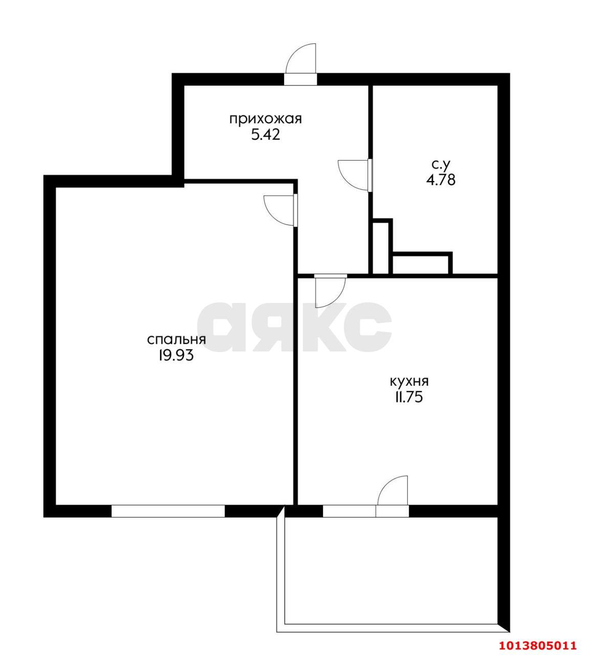 Фото №9: 1-комнатная квартира 41 м² - Краснодар, Почтовый, пр-кт имени писателя Знаменского, 5