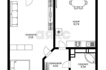 Фото №2: 1-комнатная квартира 35 м² - Краснодар, мкр. жилой комплекс Облака, 