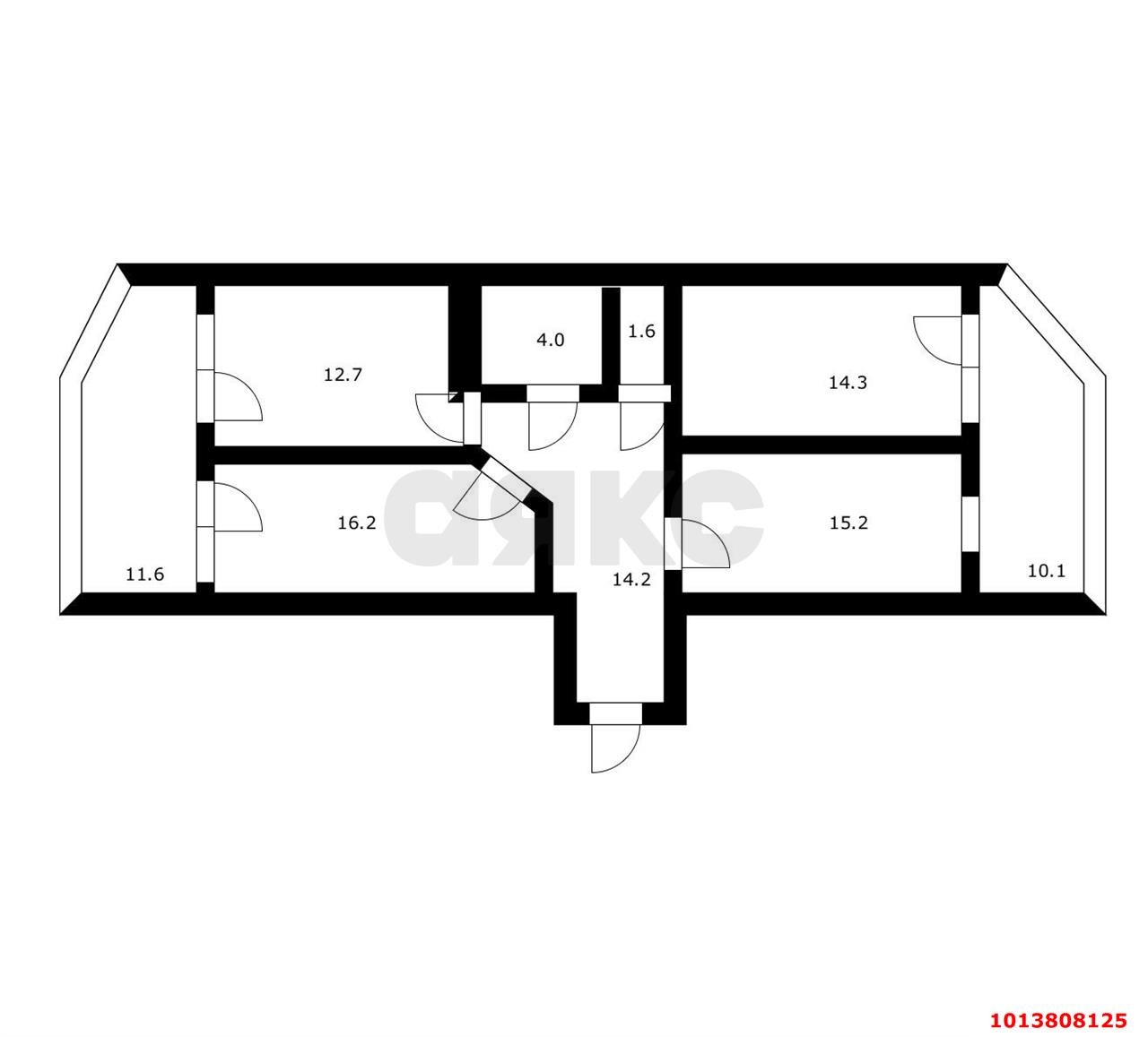 Фото №6: 3-комнатная квартира 100 м² - Краснодар, жилой комплекс Россинский Парк, ул. Командорская, 15/1