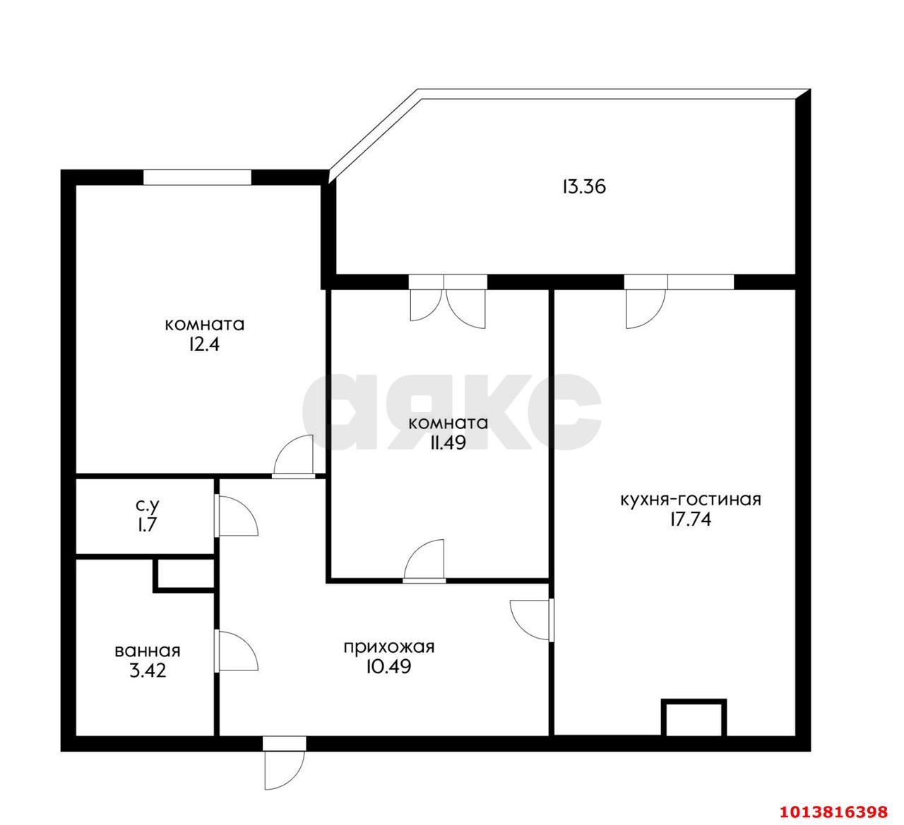 Фото №13: 2-комнатная квартира 70 м² - Краснодар, Любимово, 2