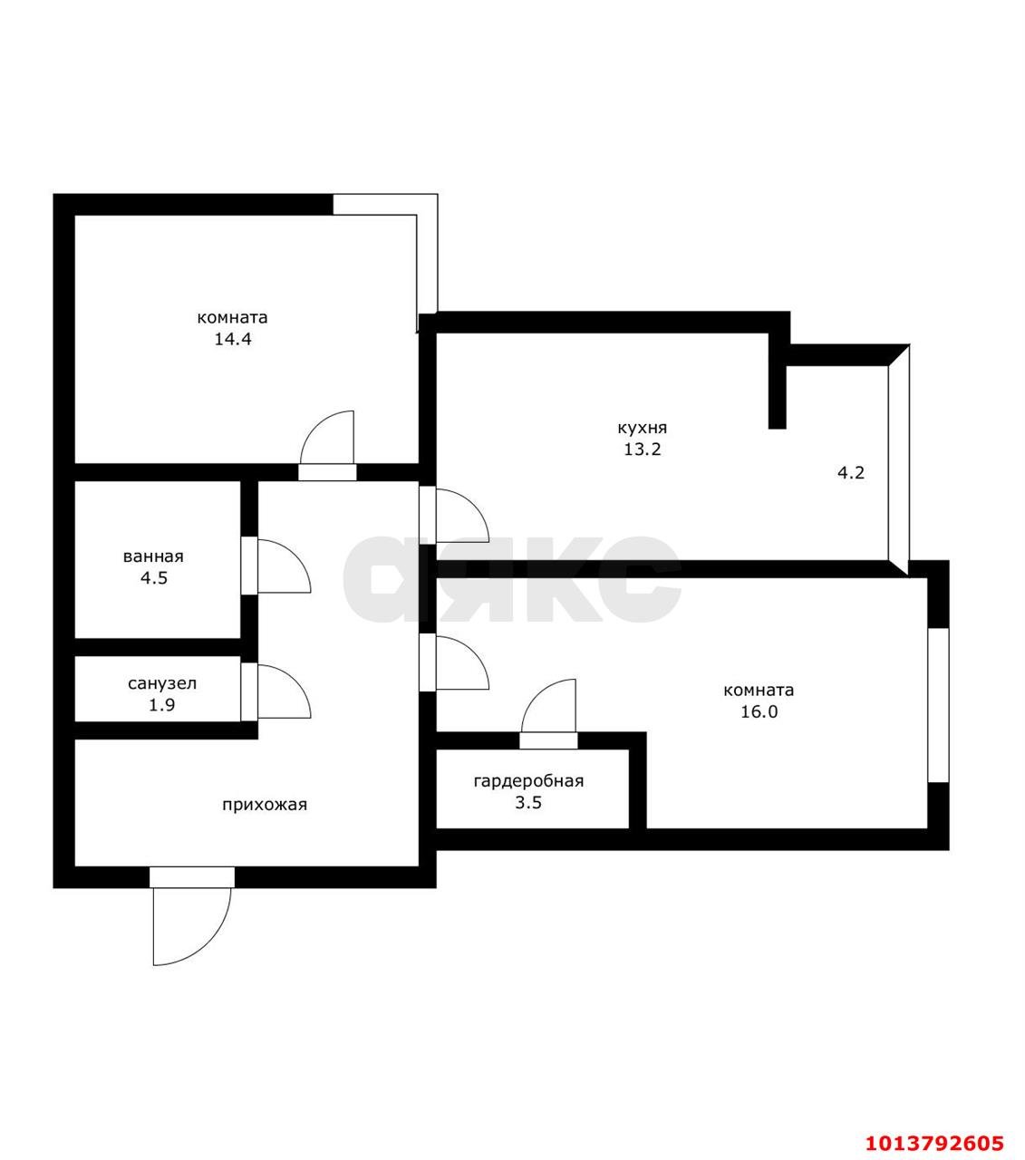 Фото №16: 2-комнатная квартира 72 м² - Краснодар, Гидростроителей, ул. Автолюбителей, 52/5