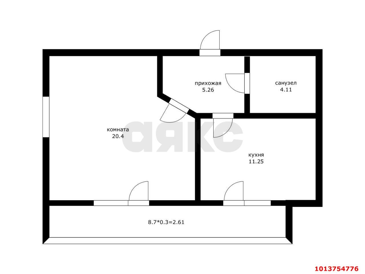 Фото №18: 1-комнатная квартира 40 м² - Краснодар, Светлоград, ул. Красных Партизан, 1/4к3