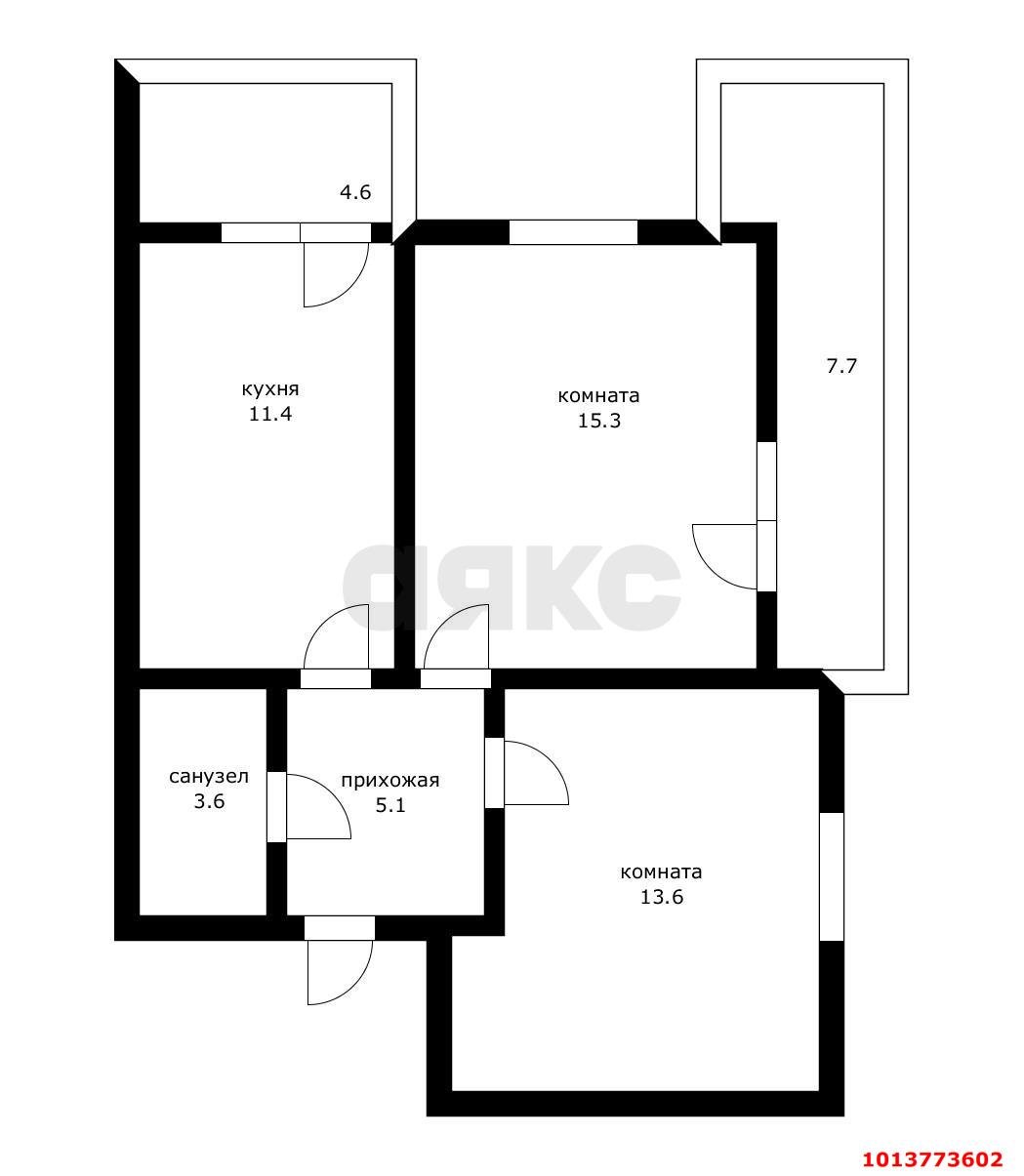 Фото №10: 2-комнатная квартира 52 м² - Краснодар, жилой комплекс Отражение, ул. Конгрессная, 41