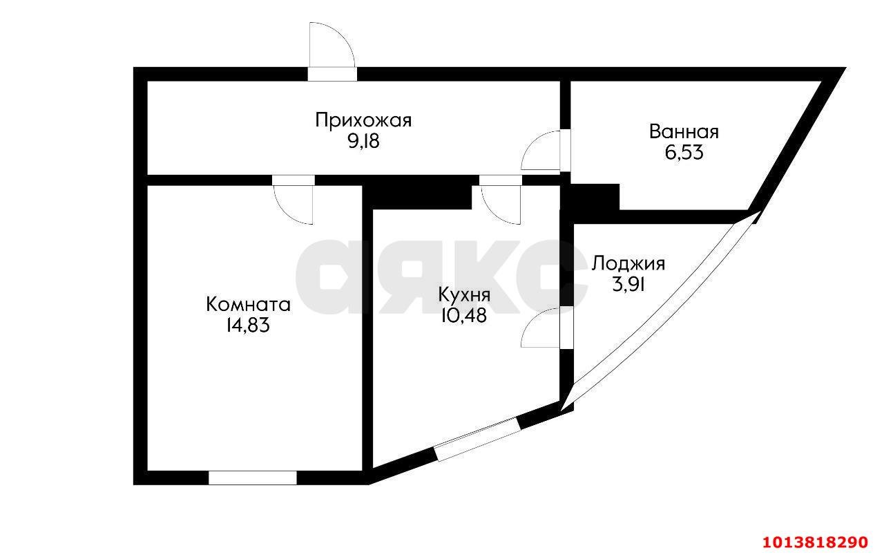 Фото №12: 1-комнатная квартира 44 м² - Краснодар, жилой комплекс Фонтаны, ул. Воронежская, 47/11