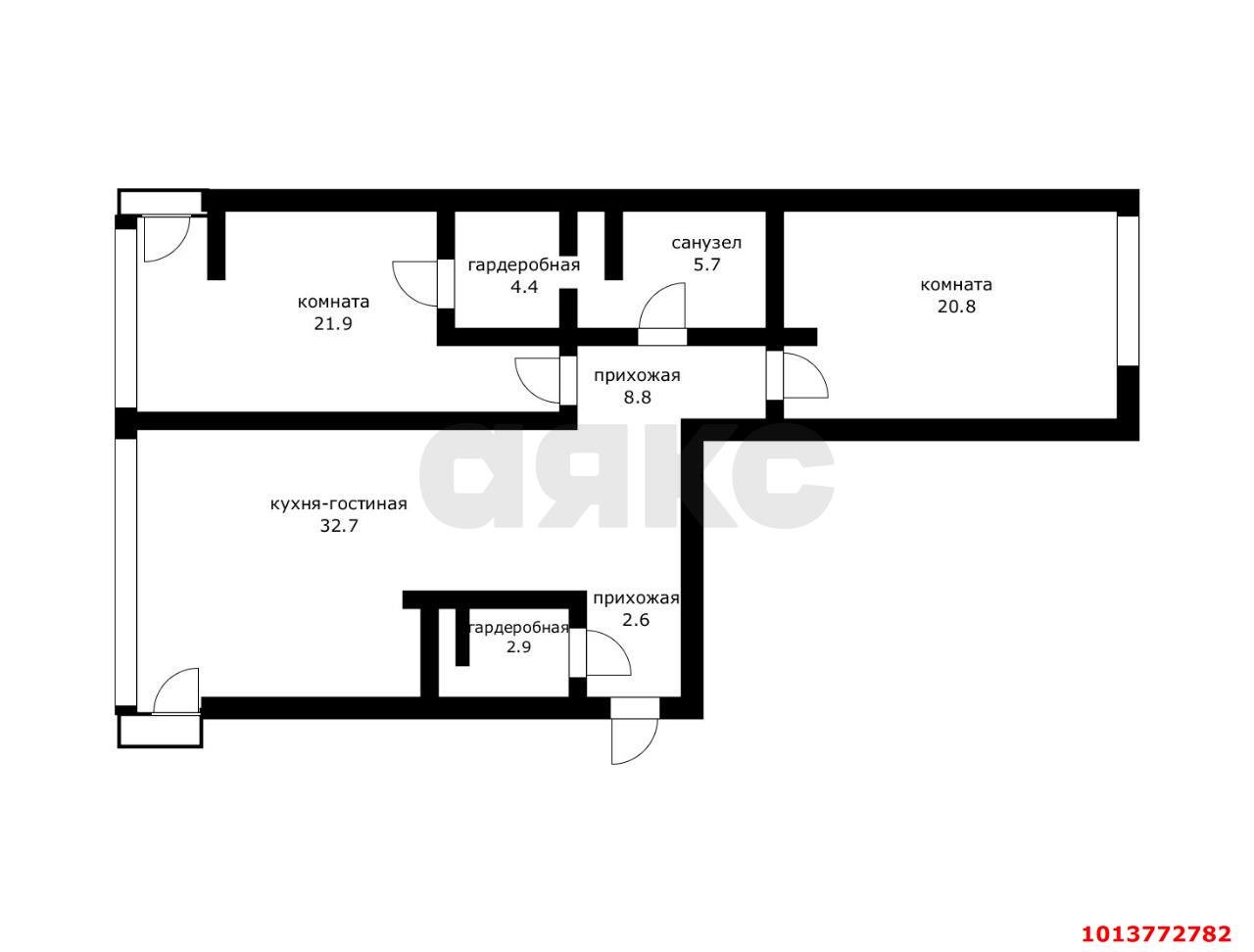 Фото №16: 2-комнатная квартира 100 м² - Краснодар, Центральный, ул. Будённого, 129