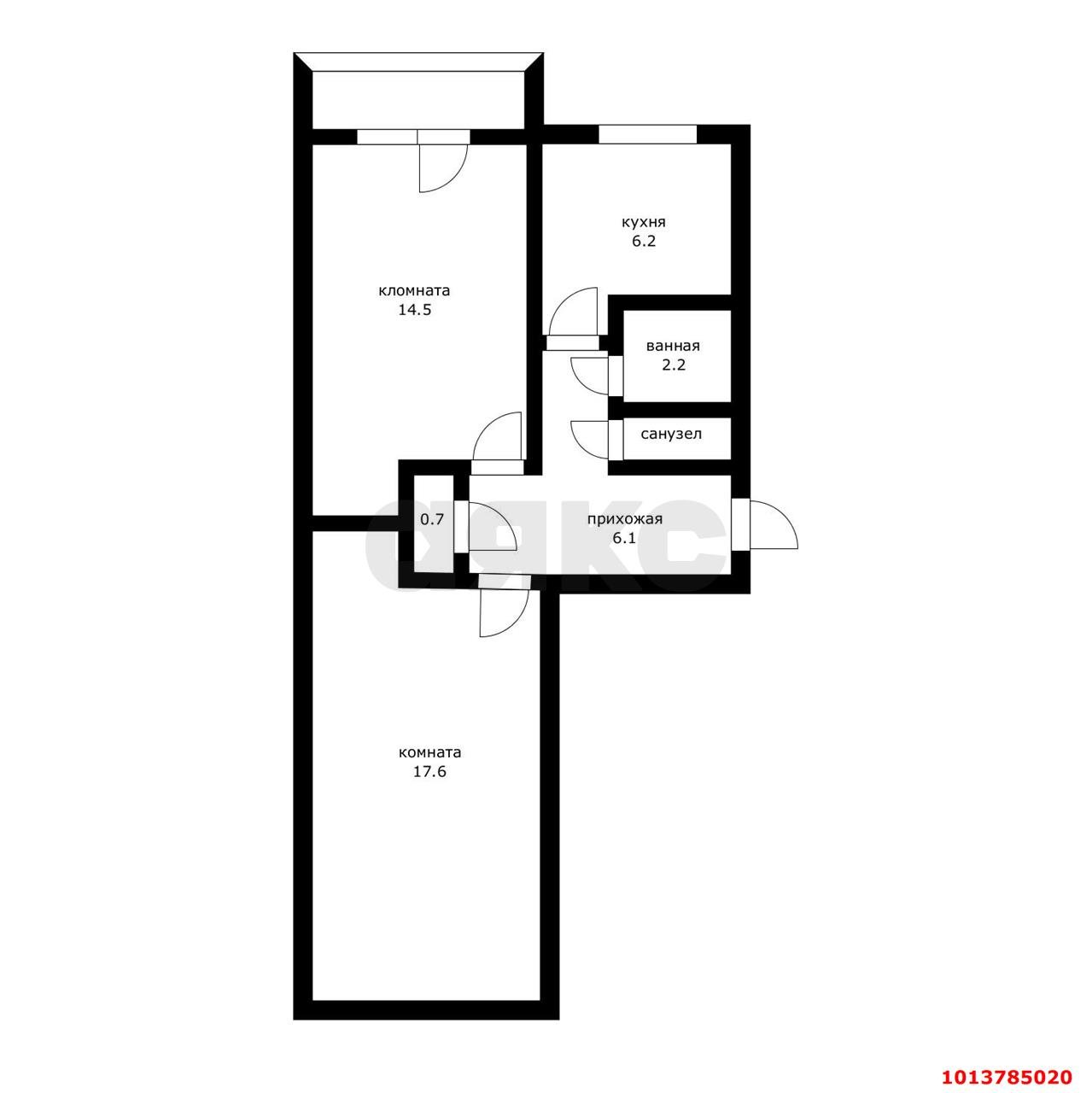 Фото №15: 2-комнатная квартира 50 м² - Краснодар, Фестивальный, ул. Атарбекова, 21