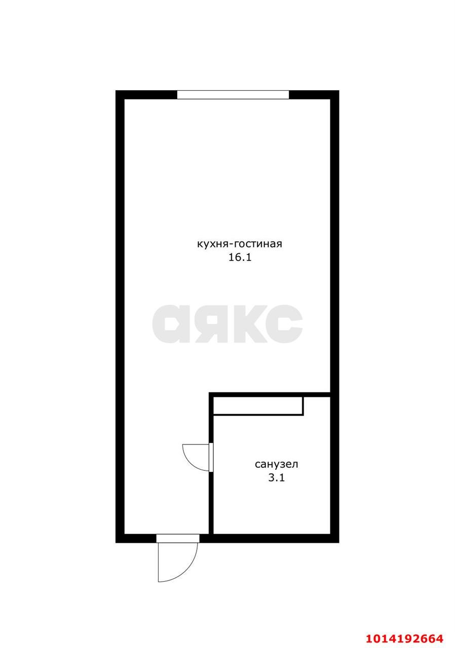 Фото №6: Студия 19 м² - Краснодар, Догма Парк, 