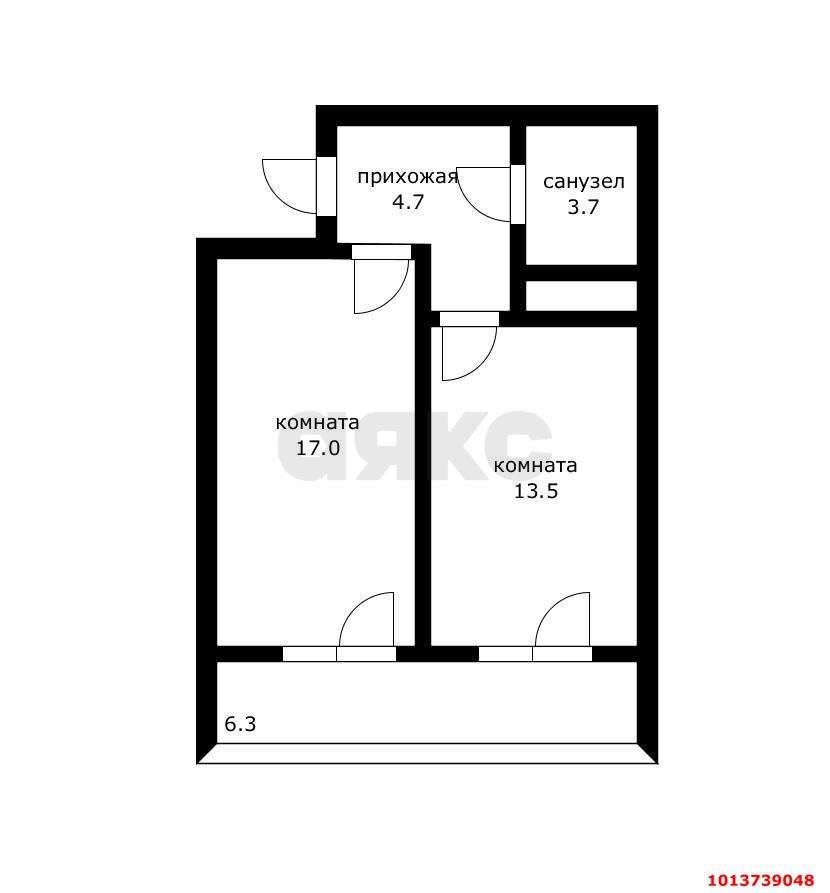 Фото №9: 1-комнатная квартира 39 м² - Краснодар, имени Петра Метальникова, ул. Петра Метальникова, 28